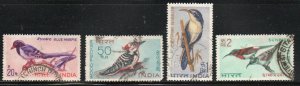 India 480-83 - Used - Birds (Cpl) (1965) (cv $5.20)