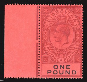 MOMEN: GIBRALTAR SG #85 1912-24 MINT OG NH £140++ LOT #66933*