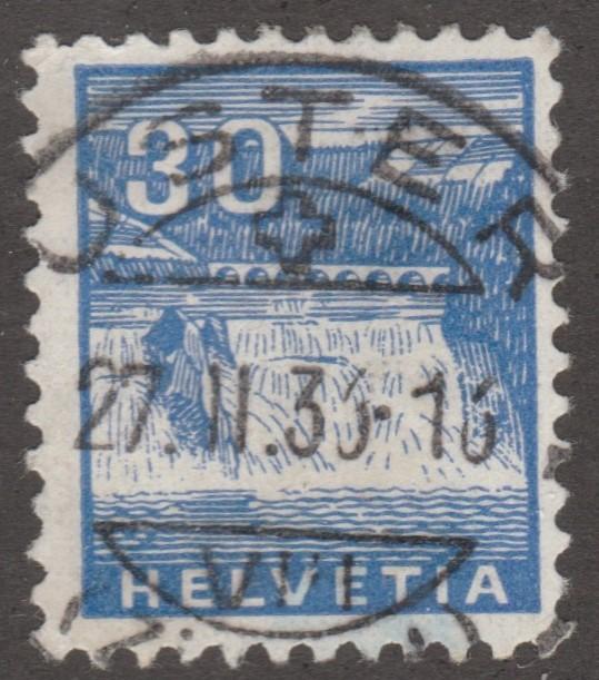 Switzerland stamp, Scott# 225, used, blue, #M304