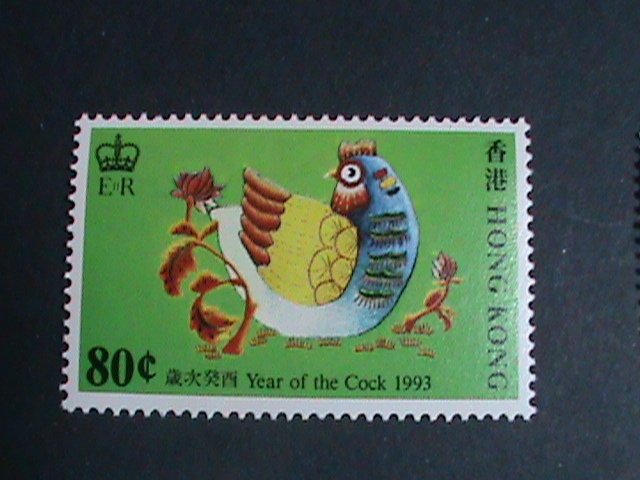 ​HONG KONG- STAMP-1993-SC#665-8 YEAR OF THE LOVELY ROOSTER MNH SET VERY FINE