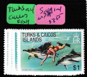 Turks & Caicos Is. Fish SC 491-4 MNH (9gee) 