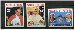 Wallis & Futuna Is. 1979 Imperf  Unused Unlisted  Popes: Paul VI & John Paul I