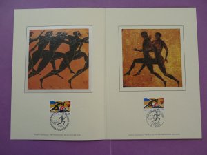 olympic games Athens 1992 joint issue FDC folder 