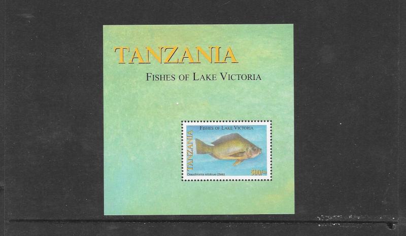 FISH - TANZANIA FISH OF LAKE VICTORIA #2387 S/S  mnh