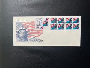 SCOTT# 3978b 39 CENT FLAG & LADY LIBERTY  BOOKLET FDC