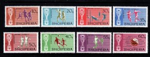 ALBANIA Sc 945-52 NH ISSUE OF 1966 - SOCCER WORLD CUP