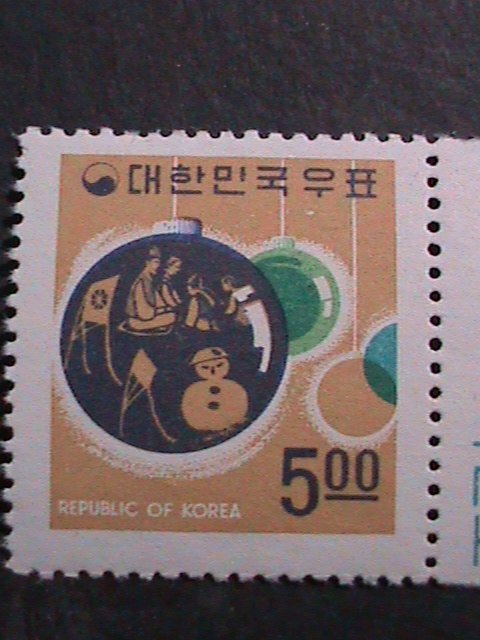 ​KOREA 1968 SC# 628-CHRISTMAS DECORATIONS-FOR CHRISTMAS & NEW YEAR MNH VF