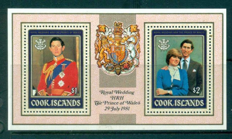 Cook Is 1981 Charles & Diana Wedding MS MUH lot44853