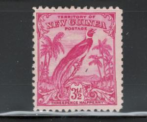 New Guinea 1934 Bird of Paradise 3 1/2p Scott # 36 MH