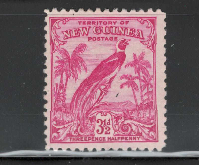 New Guinea 1934 Bird of Paradise 3 1/2p Scott # 36 MH