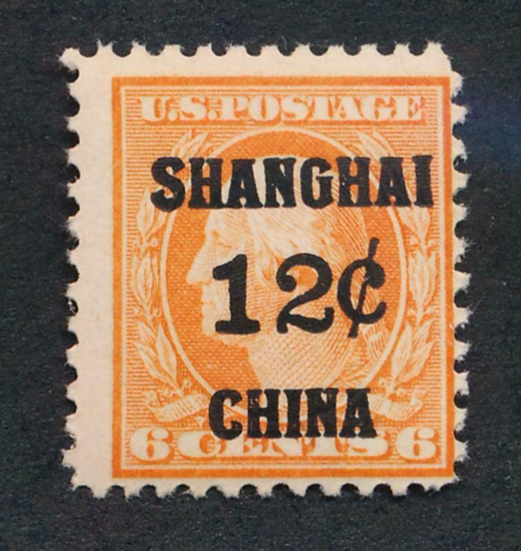 US K6 MINT NH FINE, 12c SHANGHAII