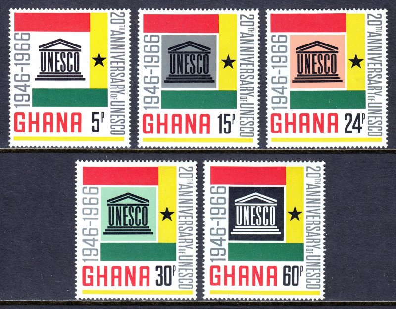 Ghana - Scott #264-268 - MH - SCV $5.75