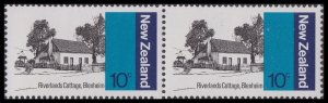 New Zealand 1188 Architecture Riverlands Cottage Blenheim 10c horz pair MNH 1979