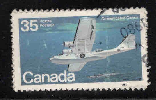 CANADA Scott  846 used ~ 35c Plane - Consolidated Canso