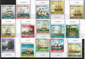 Papua Scott # 663-676a ships set VF never hinged scv $ 32 ! nice colors!see pic!