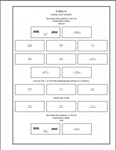 SOMALIA STAMP ALBUM PAGES 1894-1999 (201 PDF digital pages)