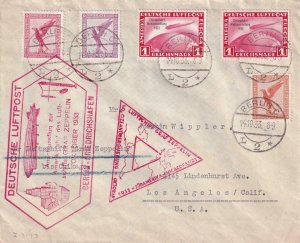 1933, Berlin, Germany to Los Angles, CA, Graf Zeppelin, See Remark (45518)