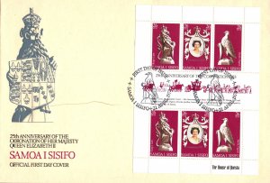 Samoa 472 Souvenir Sheet U/A FDC