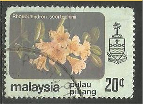 PENANG, 1979, used 20c, Flowers Scott 86