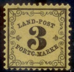 Baden 1862 SC# LJ2 MNH-OG 