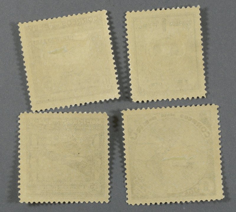 Peru #C45-C48 Unused Fine/VF OG PH All VLH Rest of Gum Very Fine