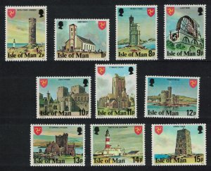 Isle of Man Lighthouses 10v 1978 MNH SG#111=122