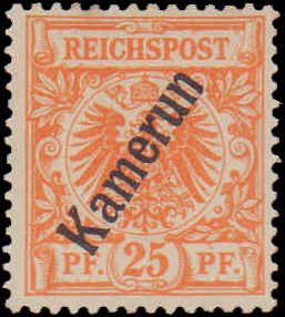 Cameroun #5, Incomplete Set, 1897, Hinged