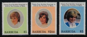 Barbuda 540-2 MNH Princess Diana 21st Birthday