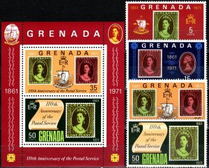 Grenada #417-20, 420a MNH CV $3.65 (X6083L)