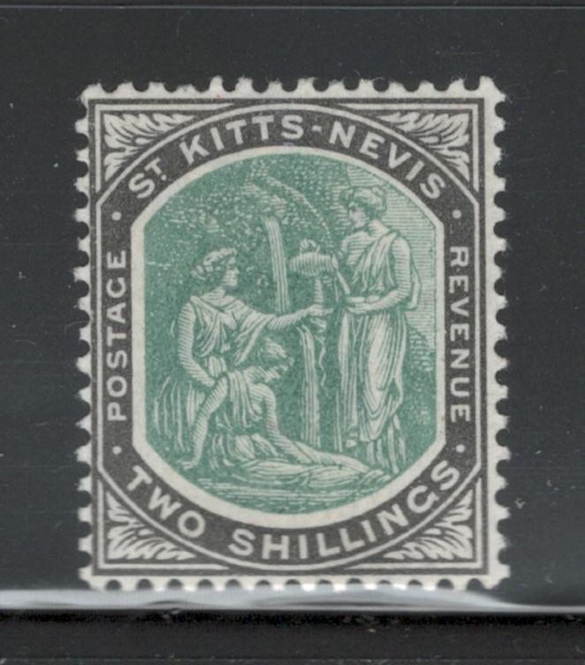 St. Kitts-Nevis 1903 Columbus Looking for Land 2sh Scott # 8 MH