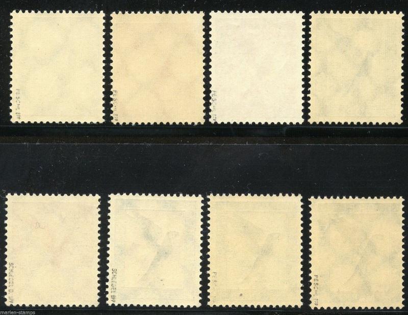 GERMANY DEUTSCHES REICH  AIRMAILS SC#C27/34  MI#378/84  SET MINT NH