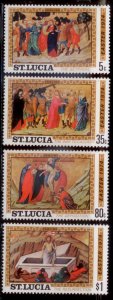 St Lucia 1972 SC# 351-4 Easter MNH-OG E48