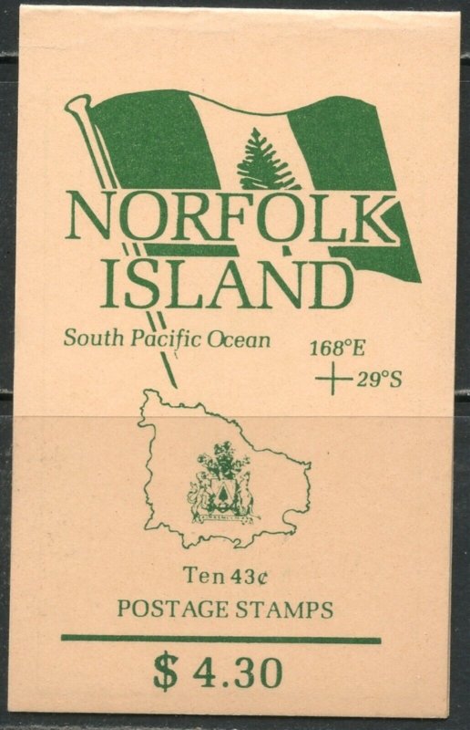 NORFOLK ISLAND Sc#501 1991 Ham Radio Booklet of 10 OG Mint NH