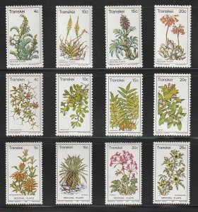 1977 South Africa - Transkei - Sc 24-35 - MNH VF - 12 singles - Medicinal Plants