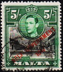 Malta.1948 5s S.G.247 Fine Used