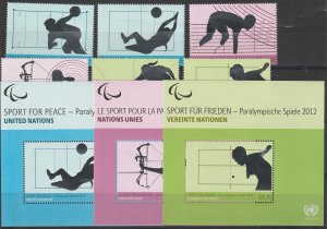 2012 Sports for Peace   MNH  Sc#1049-50 G554-55,V516-17 Complete