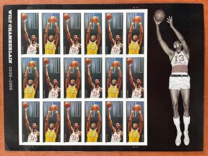 Scott 4950b WILT CHAMBERLAIN Imperf Pane of 18 Forever Stamps MNH 2014