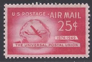 C44 25c Universal Postal Union 1949 Mint NH