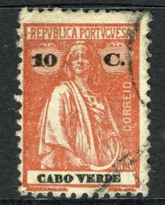 PORTUGAL CABO VERDE 1914-20 early Ceres issue fine used 10c. value
