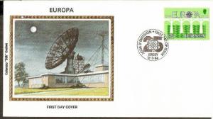 Jersey 1984 EUROPA Telecommunication Science Colorano Silk Cover # 13258