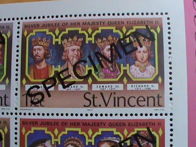 ​ST.VINCENT-SPECIMENT-1977-SC#494a SILVER JUBILEE OF QUEEN ELIZABETH II- MNH