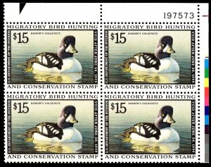 RW65, $15 Barrow's Goldeneye, PB4 #197573 UR, MNH Duck Beauty