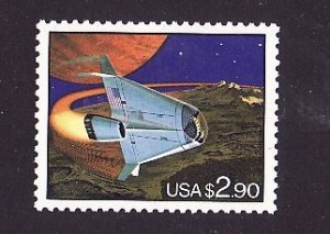 USA-Sc#2543- id4-unused NH $2.90 Futuristic Space Shuttle-1995-