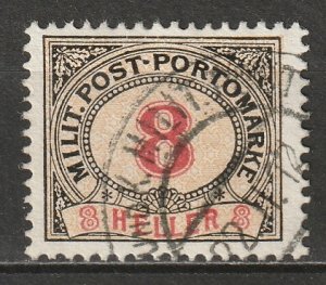 Bosnia 1904 Sc J11a postage due used perf 12.5x13