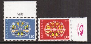 Finland    #783-784  MNH  1988  Christmas