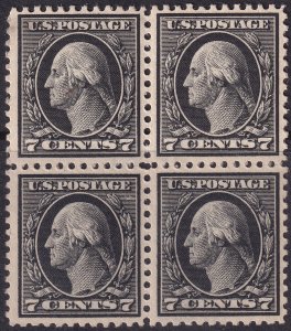 #507 Mint NH, VF, Block of 4 (ID30256) - Joseph Luft