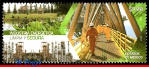 16-21 MEXICO 2016 CLEAN AND SAFE ENERGY, FOOT BRIDGE, INDUSTRY, SCIENCE, MNH