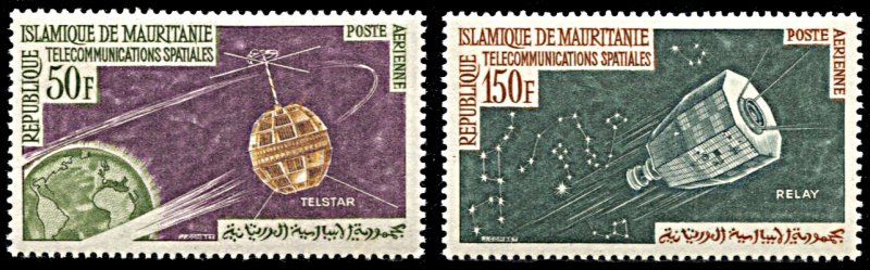 Mauritania C23-C24, MNH, Telstar and Relay Communication Satellites