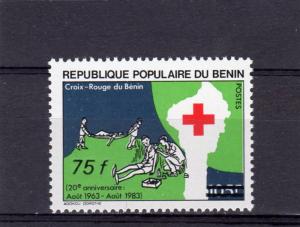 Benin 1984 Sc#581 RED CROSS ovpt.new value (1) MNH VF