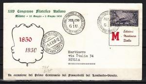 Italy, Scott cat. 532. Automobile Show issue. First day cover.